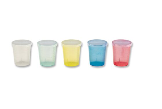 Tapa Vasito de Medicación 25 ml Colores (50 uds)