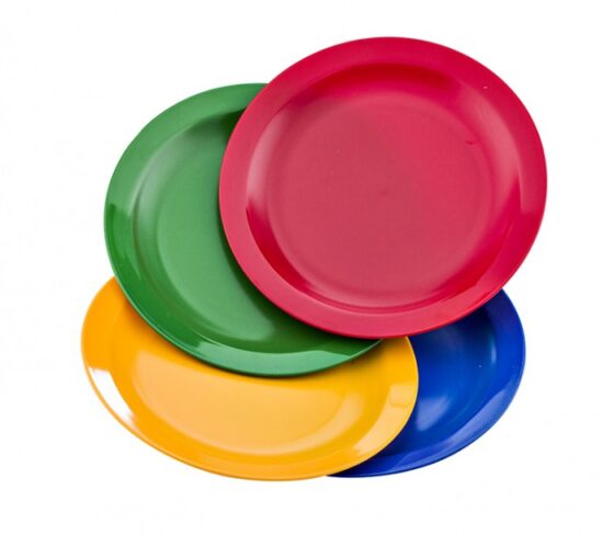 Plato Llano 23 cm Color PC (Caja de 96 unidades)