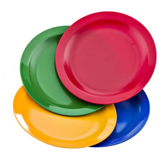 Plato Llano 23 cm Color PC (Caja de 96 unidades)