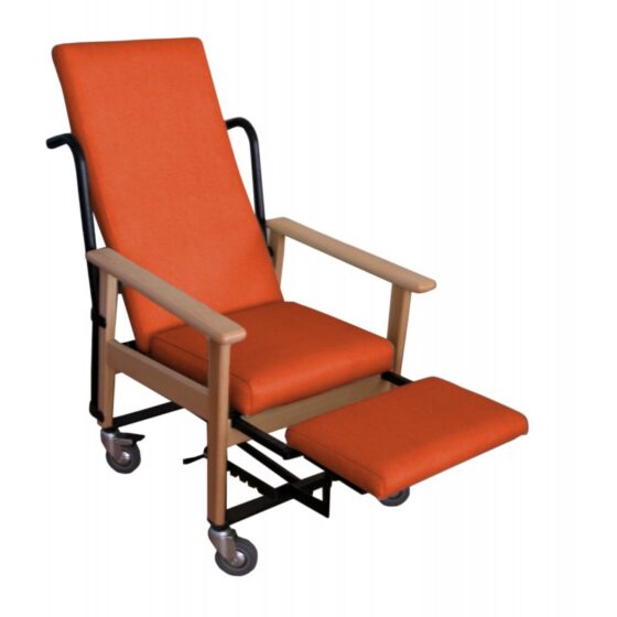 Sillón Traslado Alto Reclinable con Reposapiés