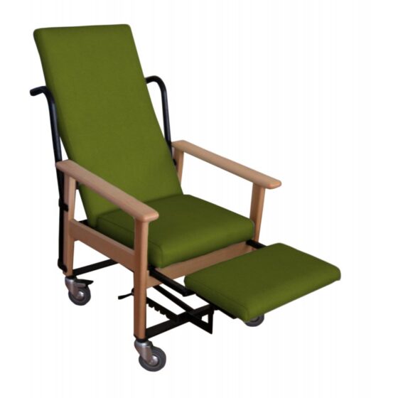 Sillón Traslado Alto Reclinable con Reposapiés - Imagen 2