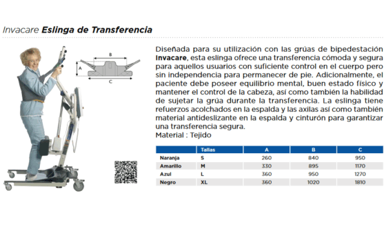 Arnés Transferencia de Pie Talla L - Imagen 2